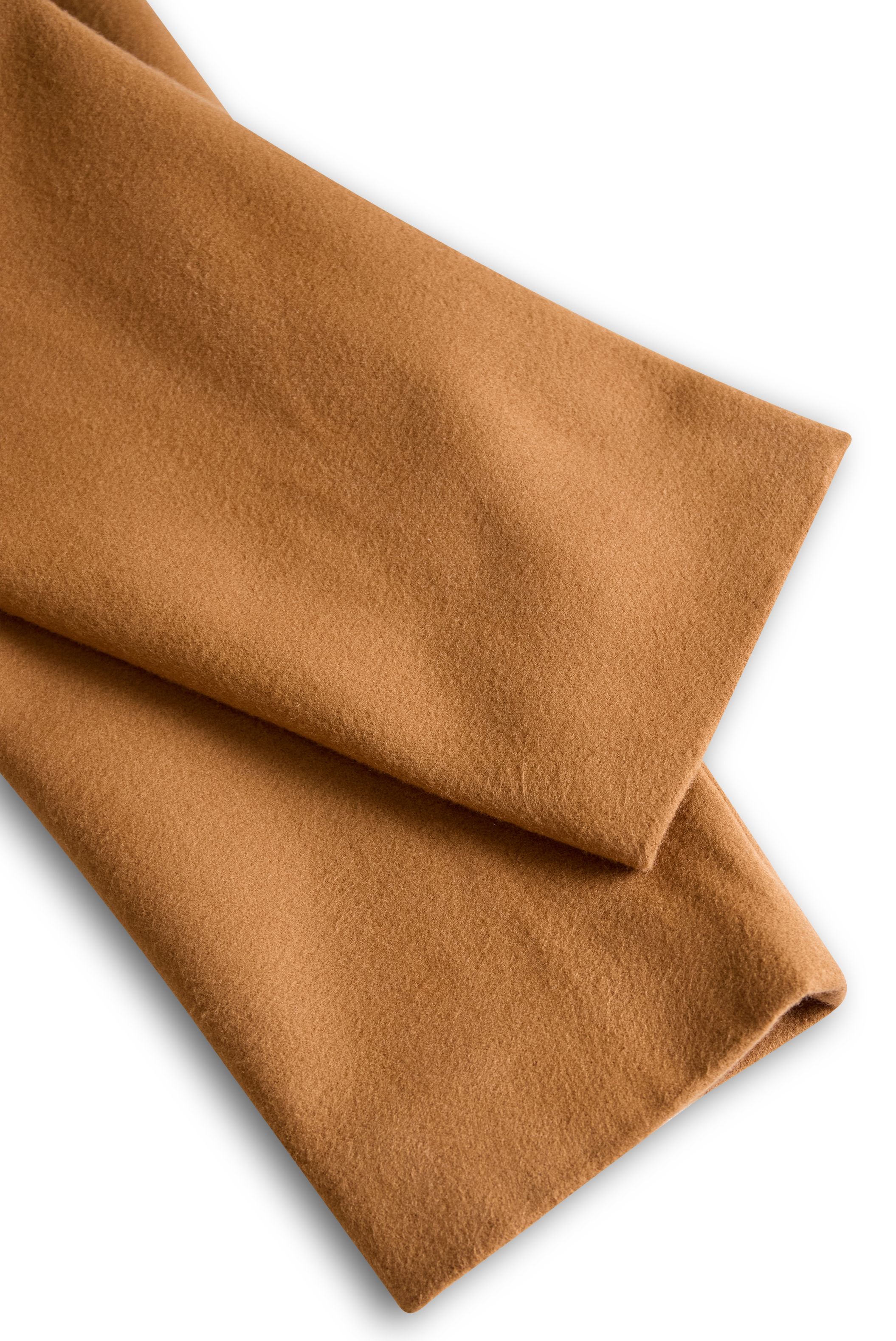 Klasický trench coat z kamelí vlny s pásovým střihem