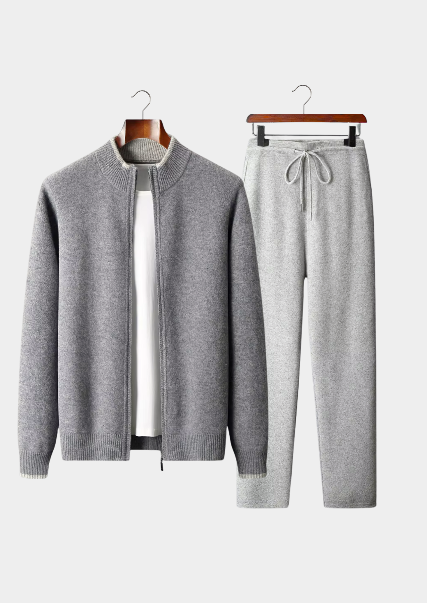 Sada z čisté extra jemné merino vlny s dvoubarevným vzorem