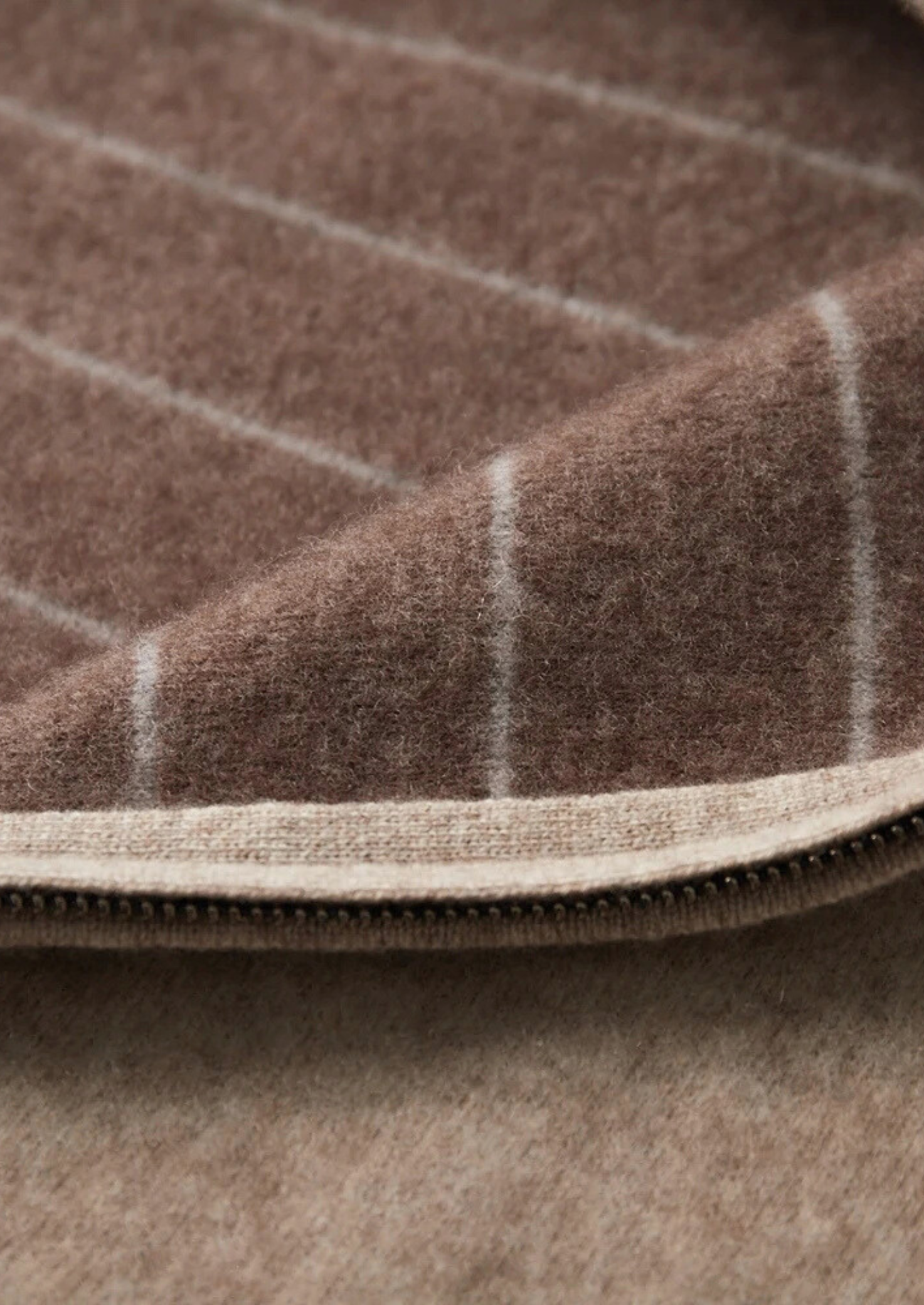 PREMIOVÝ KAŠMÍROVÝ dvoubarevný zipový svetr