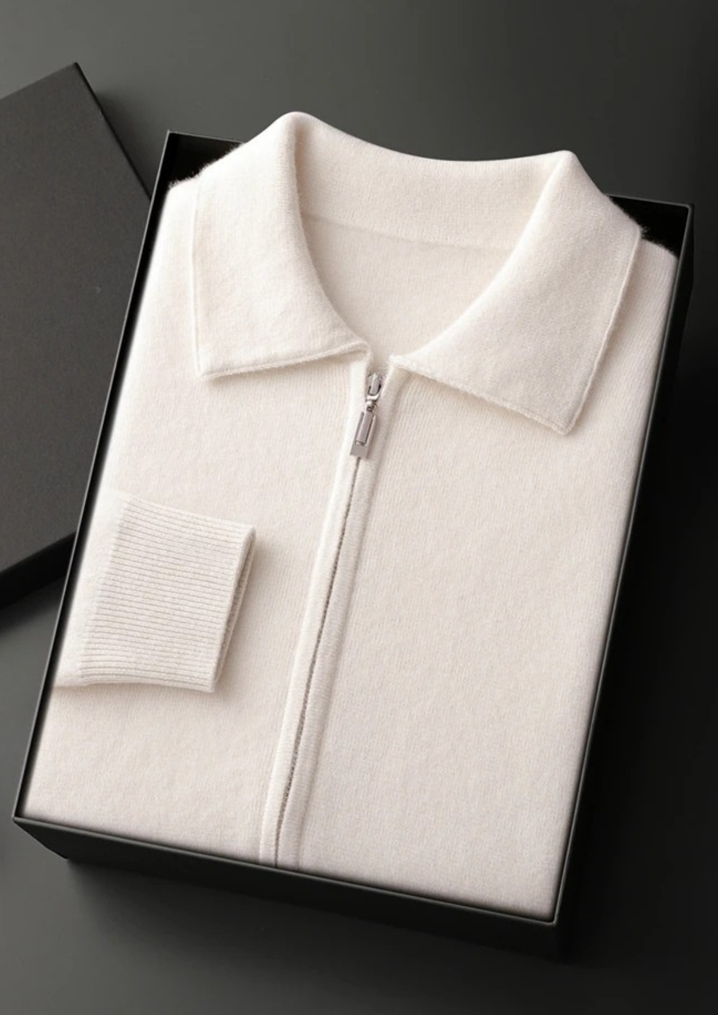 Prémiový ženský polo svetr s kapucí ze saši hedvábí