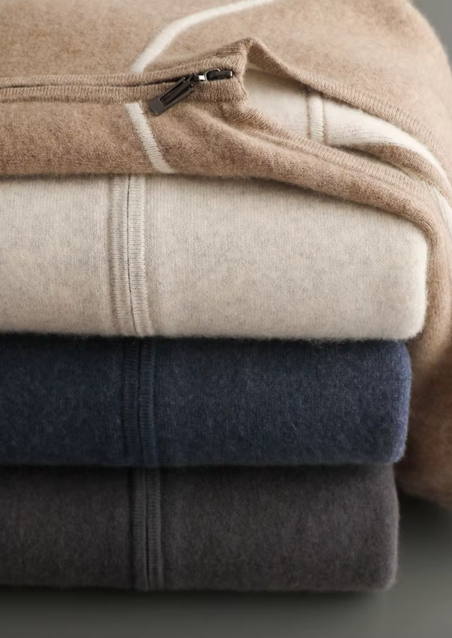 Prémiová dvojitá barevná kapucová mikina s jemnou kašmírovou tkaninou