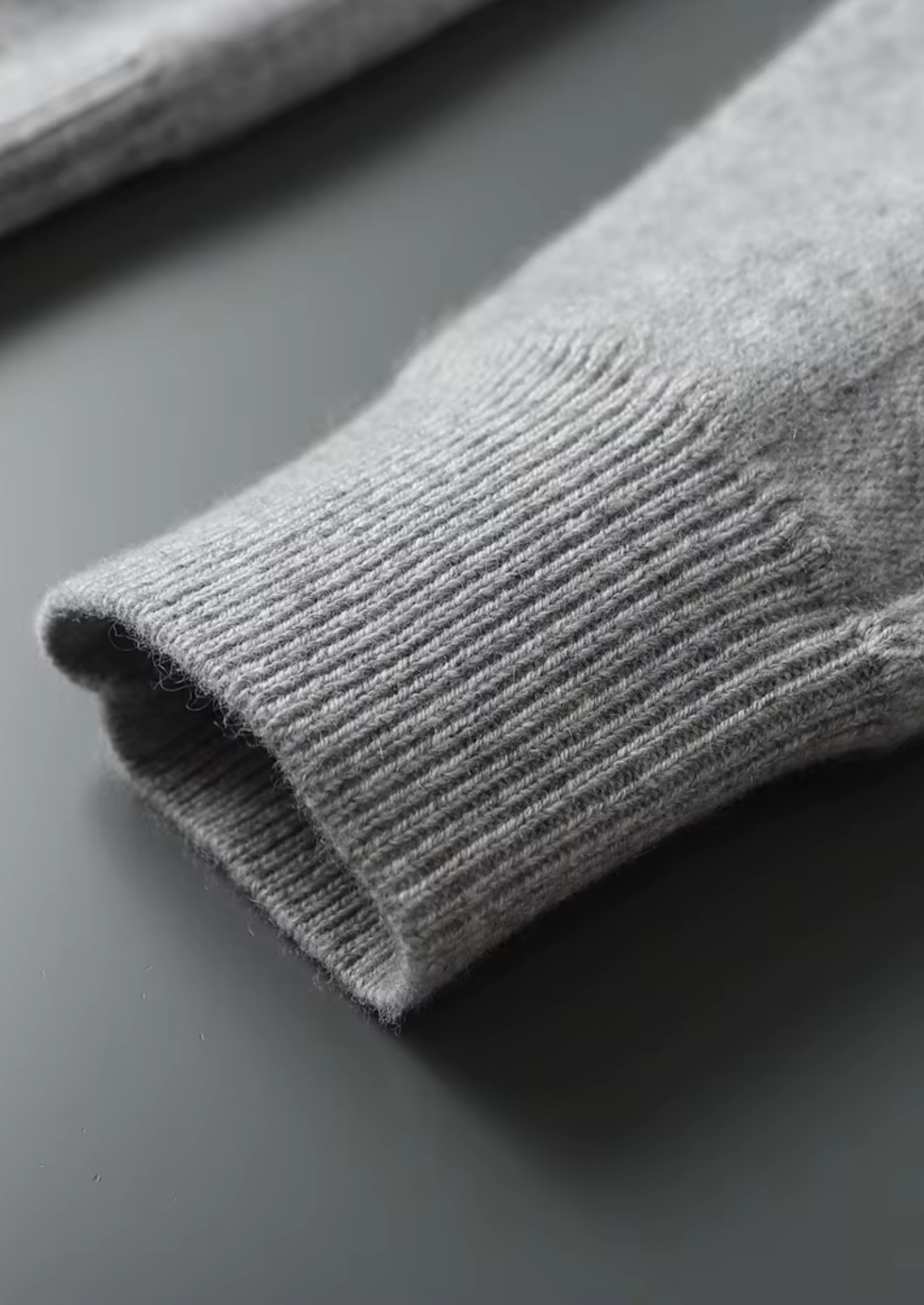 Prémiový poloviční zip kašmírový svetr