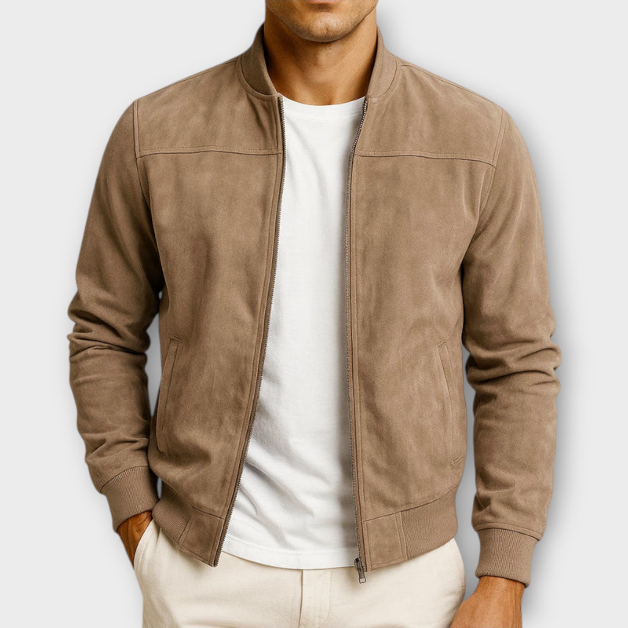 ZIMAVA | VESTE BOMBER EN CUIR SUEDE HOMME