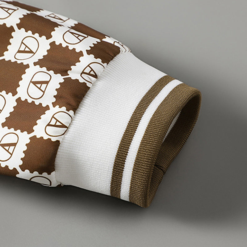 Alessandro Veneti Retro Bunda s Kostkovaným Vzorem