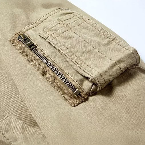 Pánský bomber s žebrovaným zakončením