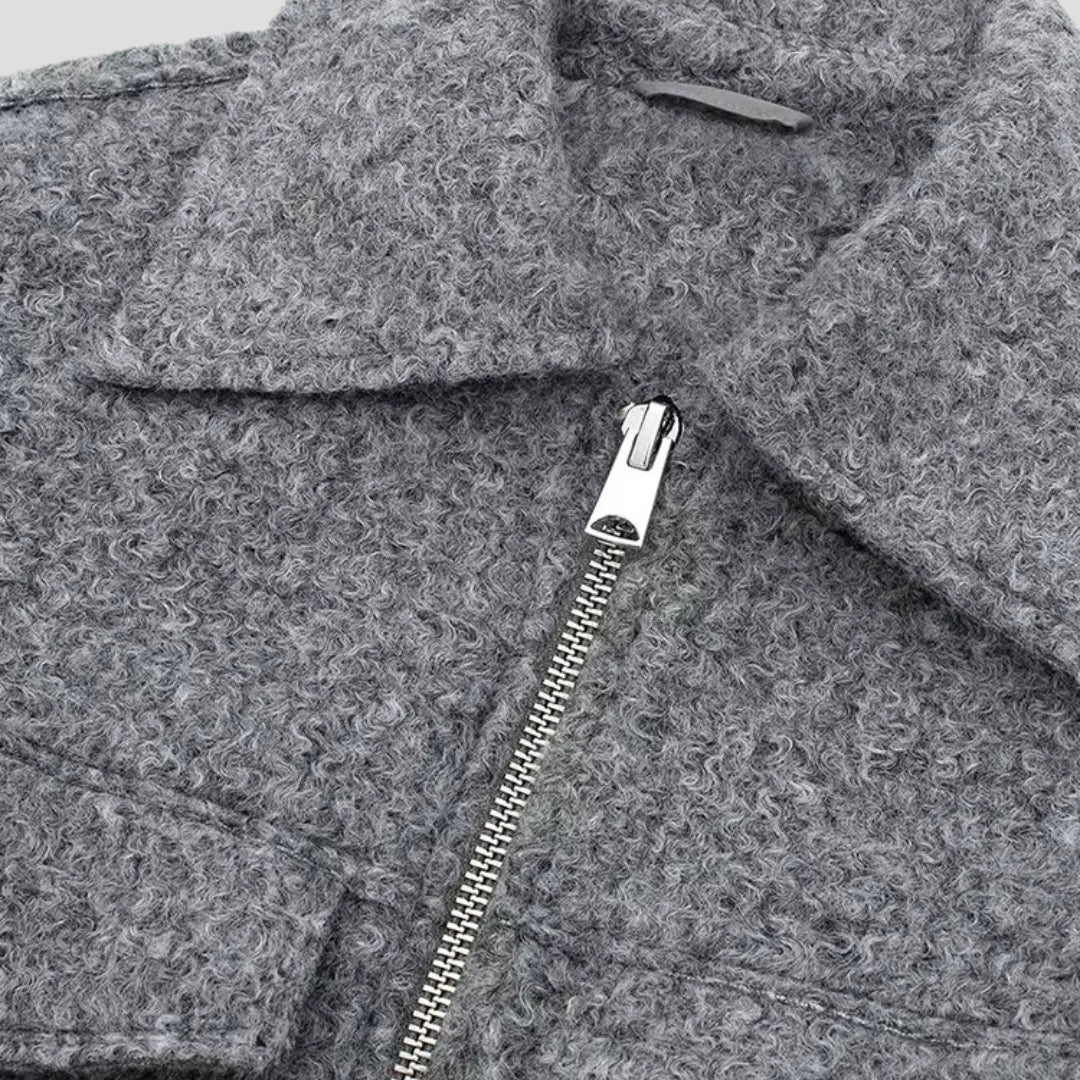 Vlněná bunda – zkrácený střih – styl smart casual