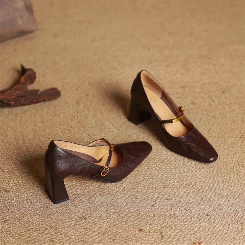 Eloria Pravá kůže Mary Jane lodičky