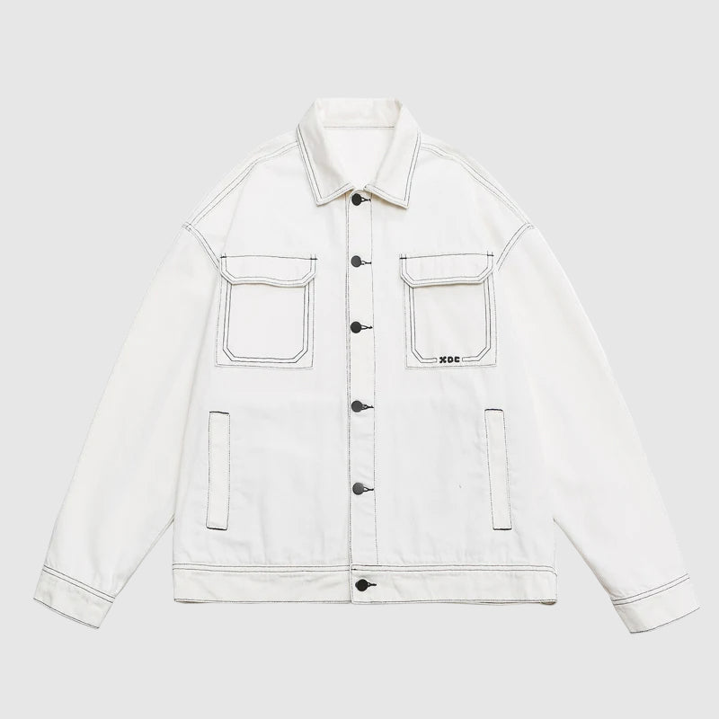 Lorenzo Vitali Retro Baggy Džínsová bunda