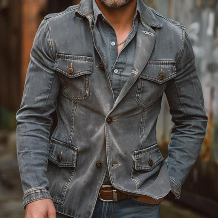 Bunda Roberto Russo z praného denimu