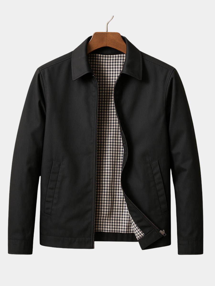 Lehké kostkované pánské bunda