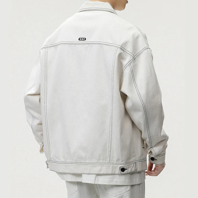 Lorenzo Vitali Retro Baggy Džínsová bunda