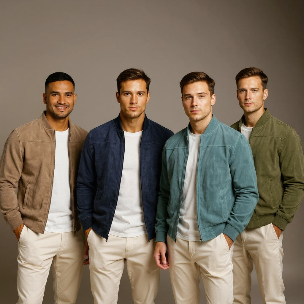 ZIMAVA | VESTE BOMBER EN CUIR SUEDE HOMME