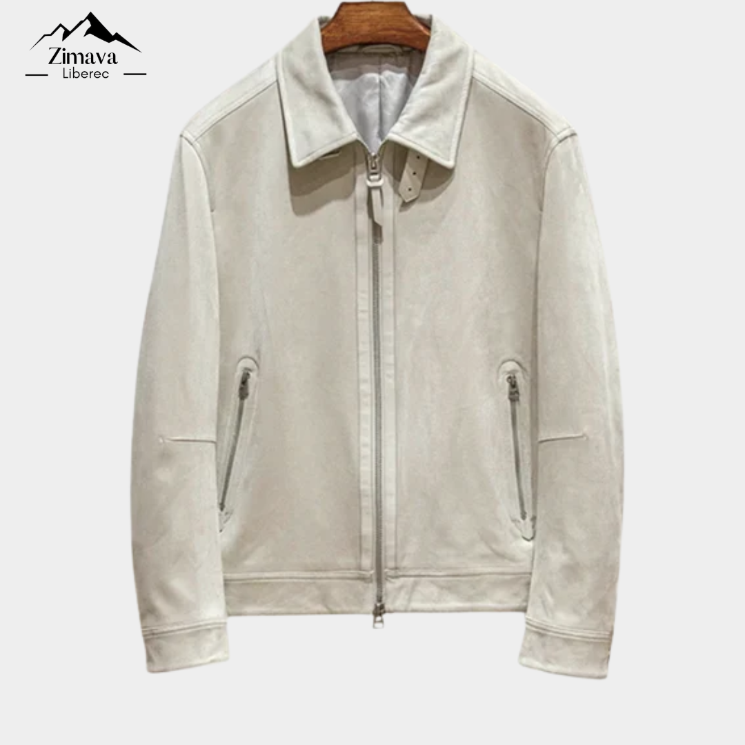 Prémiová semišová bomber bunda