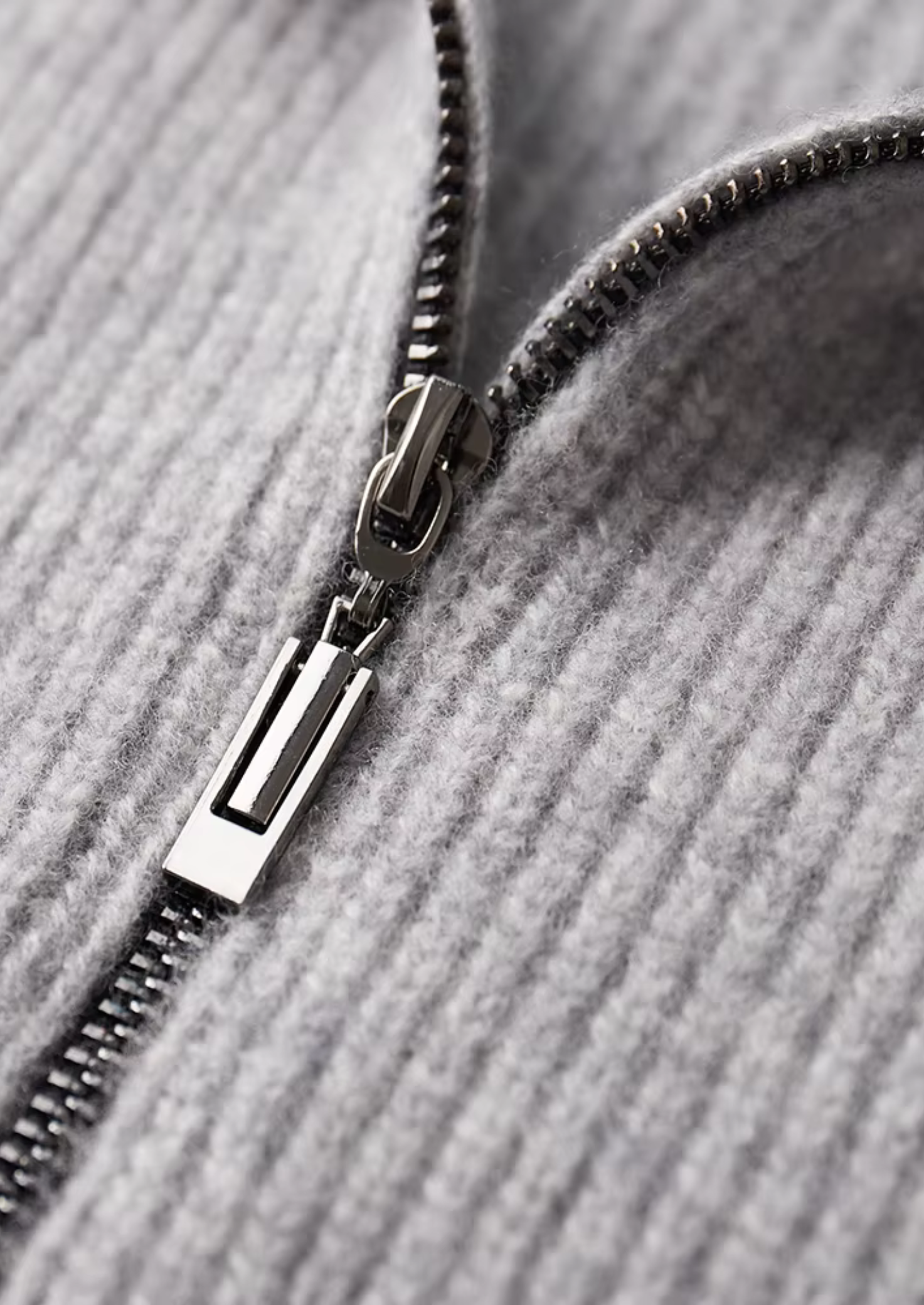 Čistý extra jemný merino vlna žebrovaný kardigan