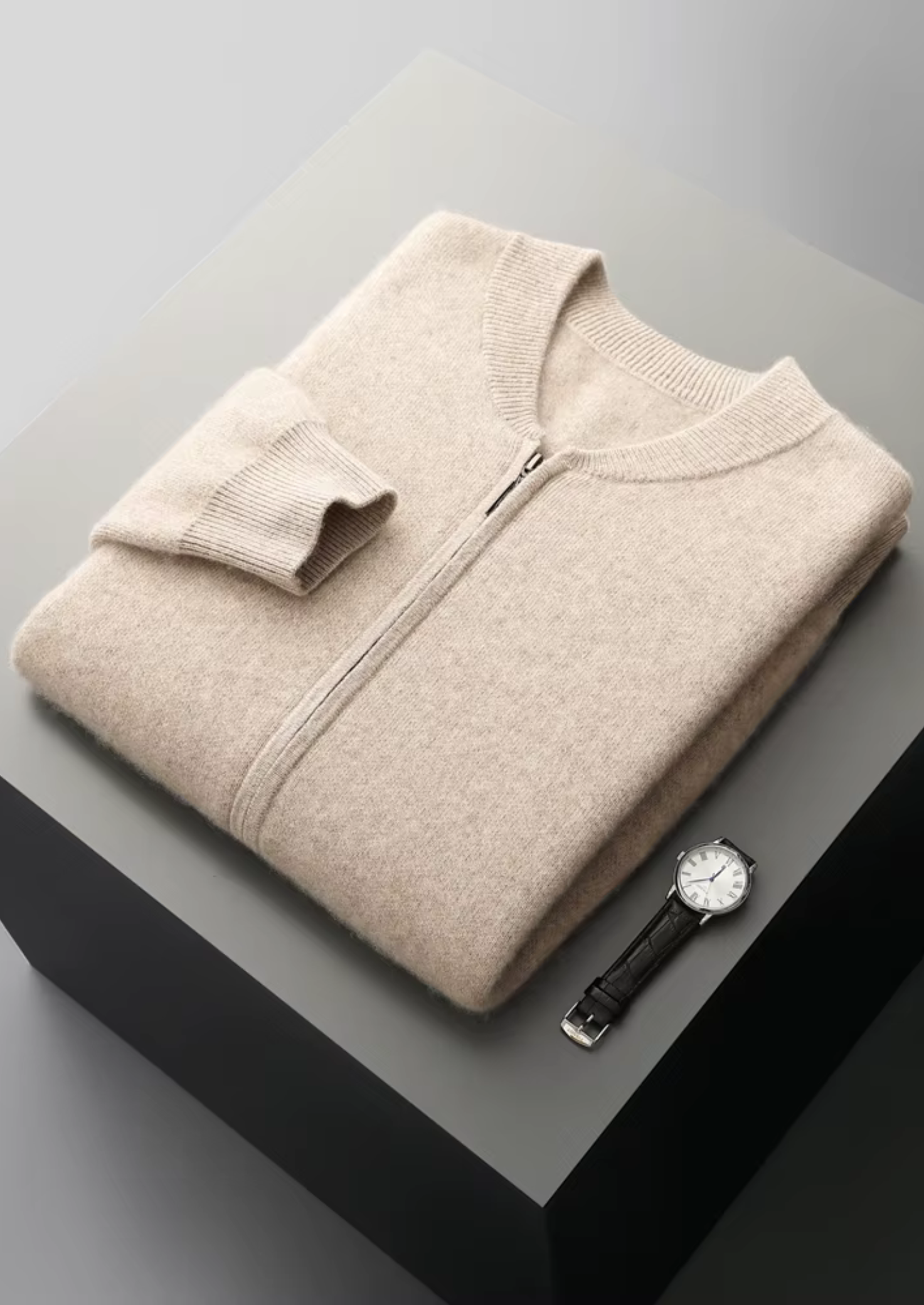 PURE EXTRA-jemná merino vlna v-pletený kardigan