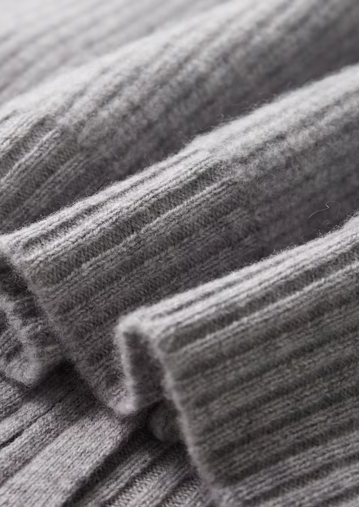 Čistý extra jemný merino vlna žebrovaný kardigan