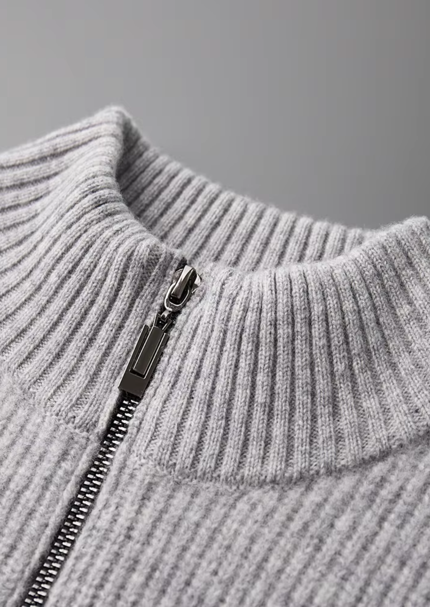 Čistý extra jemný merino vlna žebrovaný kardigan