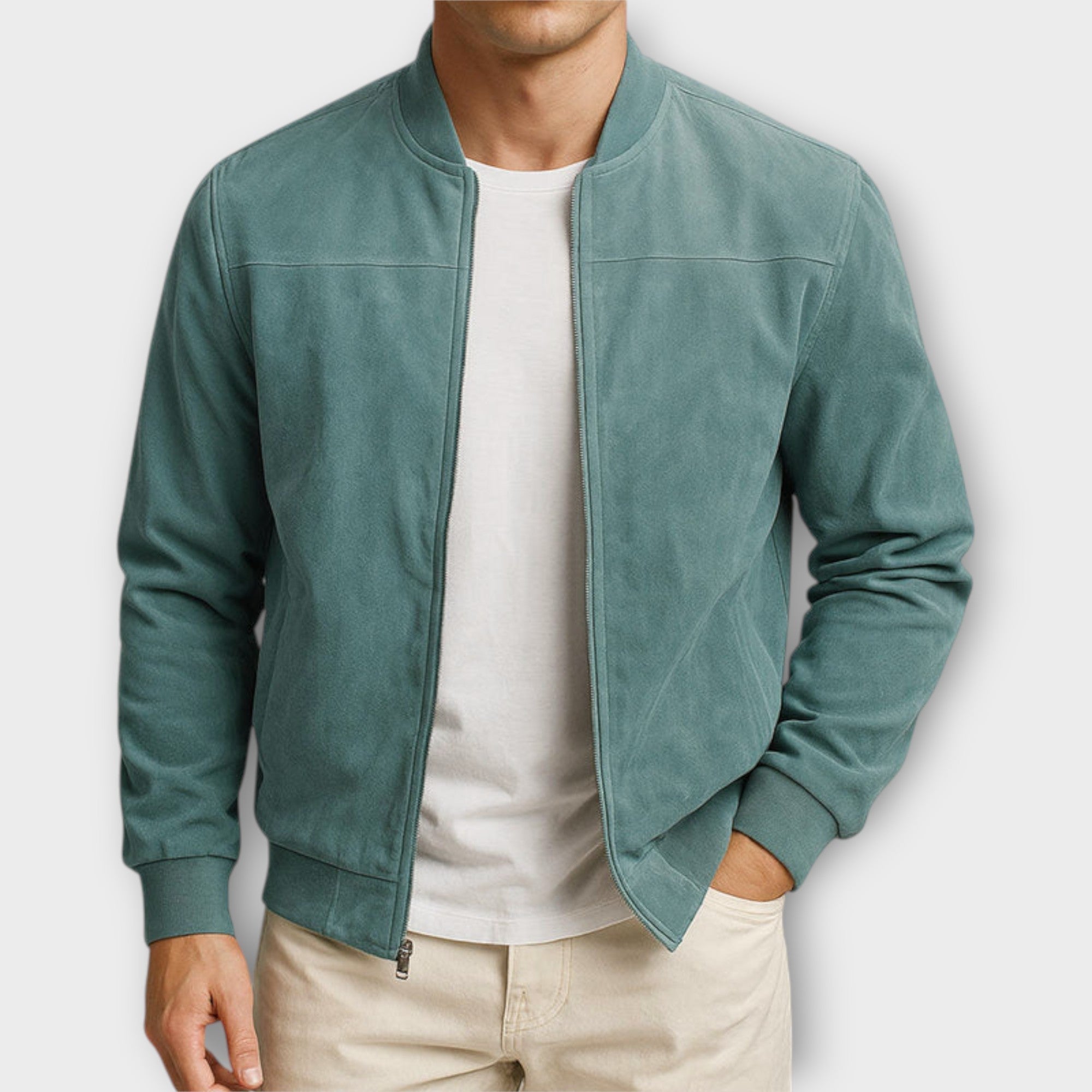 ZIMAVA | VESTE BOMBER EN CUIR SUEDE HOMME