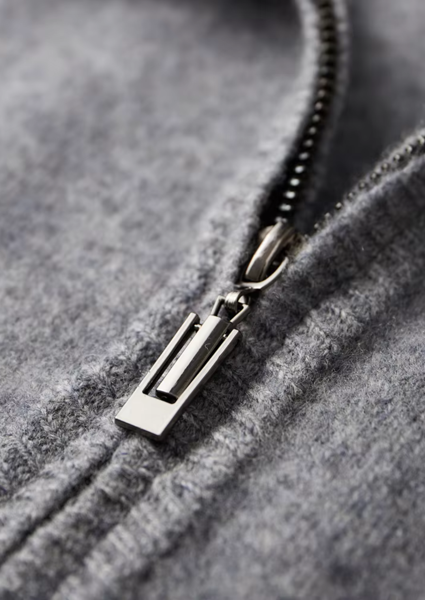 PURE EXTRA-FINÁ MERINO VLNA DVOJBAREVNÝ ZIP CARDIGAN