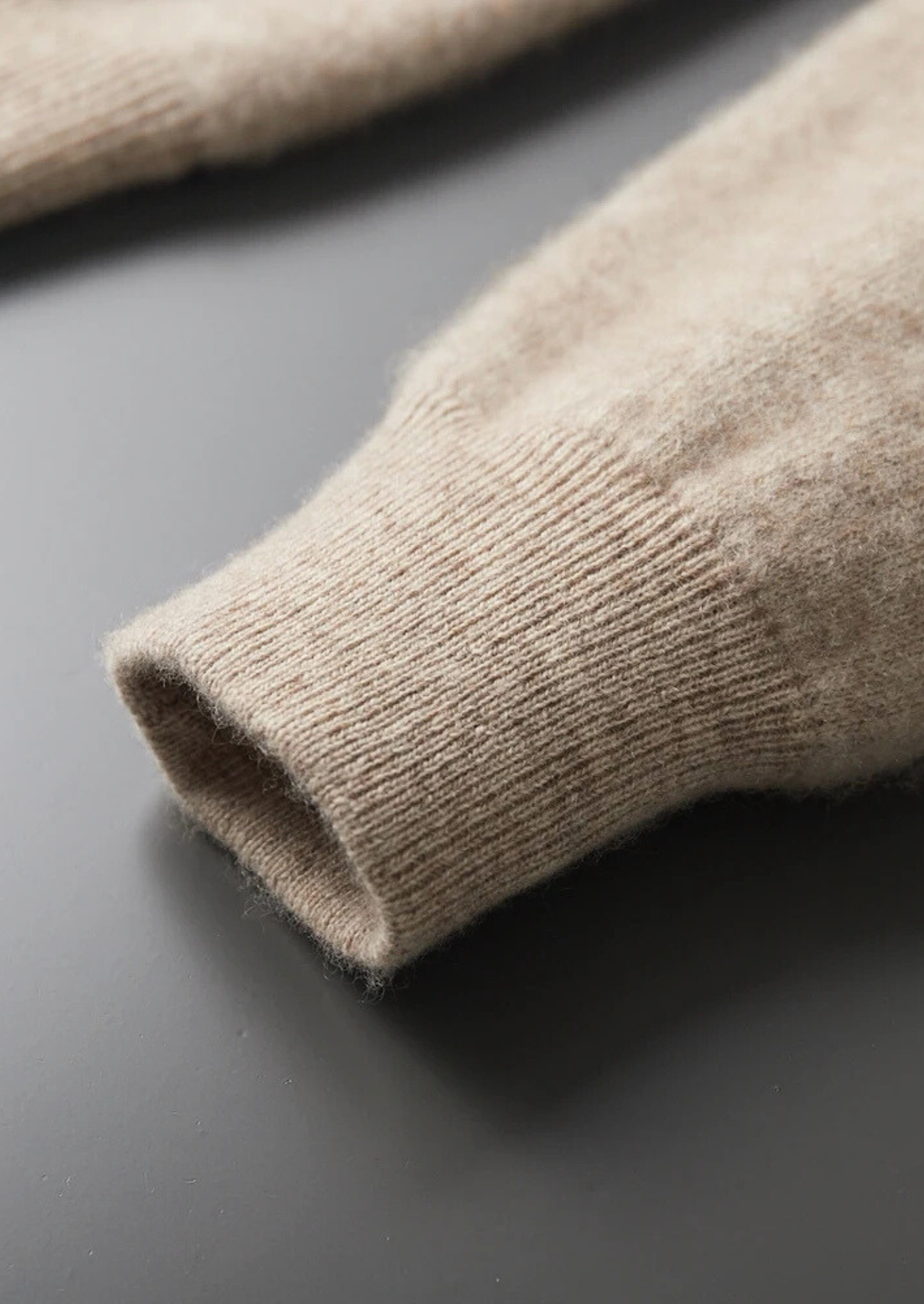 PREMIOVÝ KAŠMÍROVÝ dvoubarevný zipový svetr