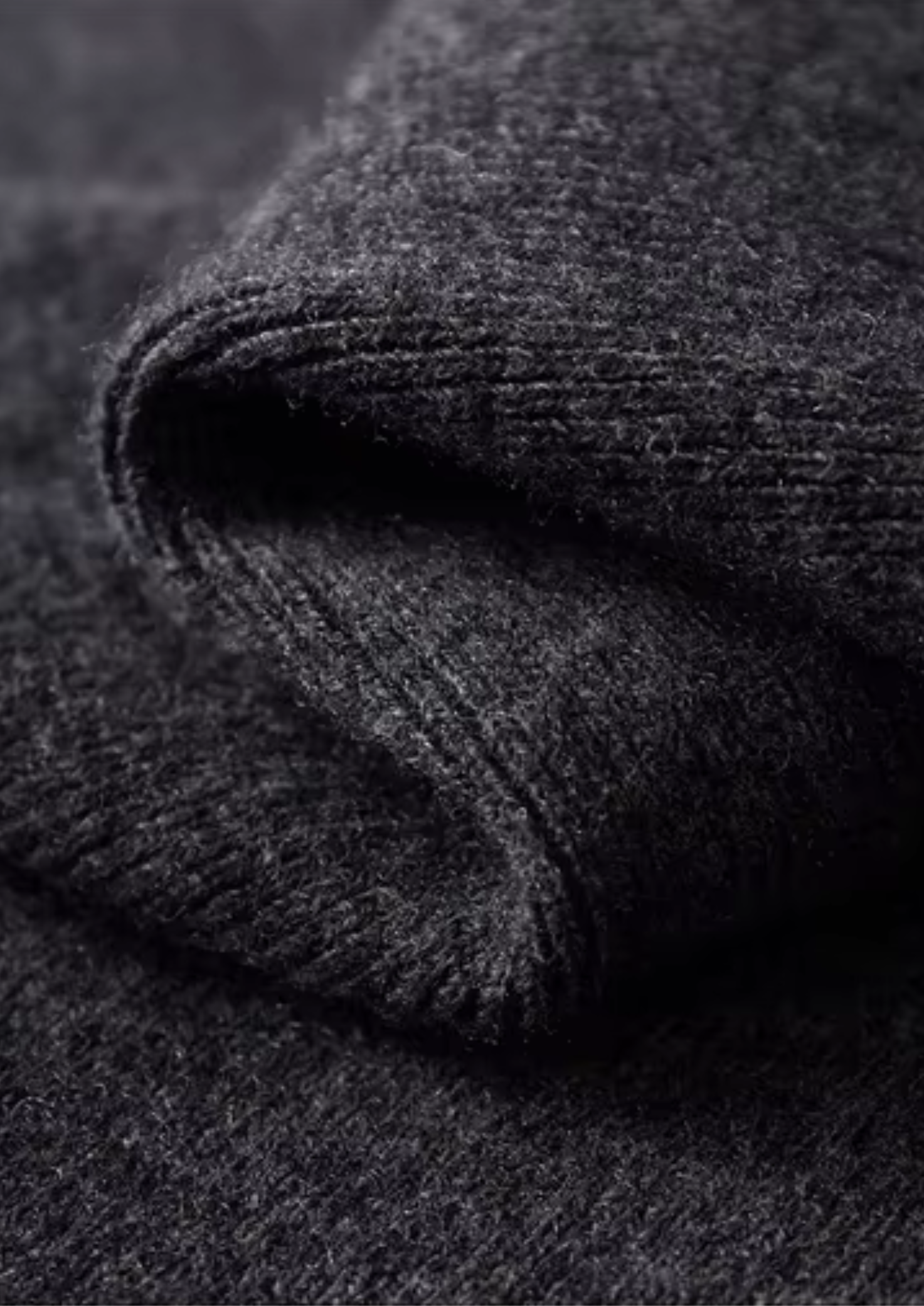 PURE EXTRA-FINE MERINO Vlněný Žebrovaný Polo Cardigan