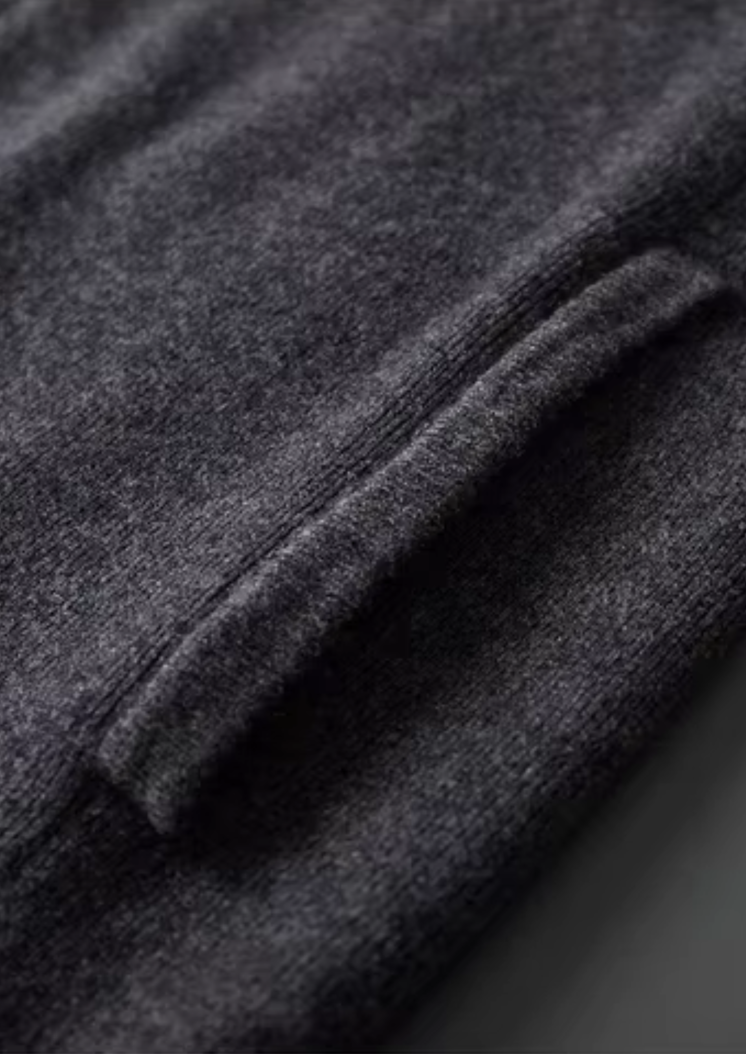 PURE EXTRA-FINE MERINO Vlněný Žebrovaný Polo Cardigan