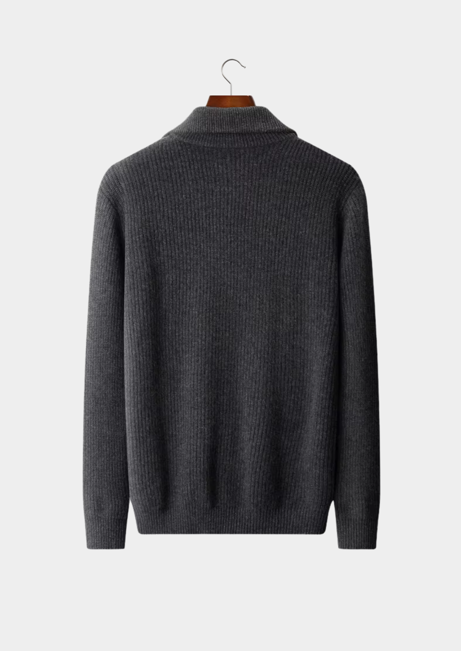 PURE EXTRA-TENKÁ MERINO VLNA cardigan s průřezem u krku a dvojitým zipem