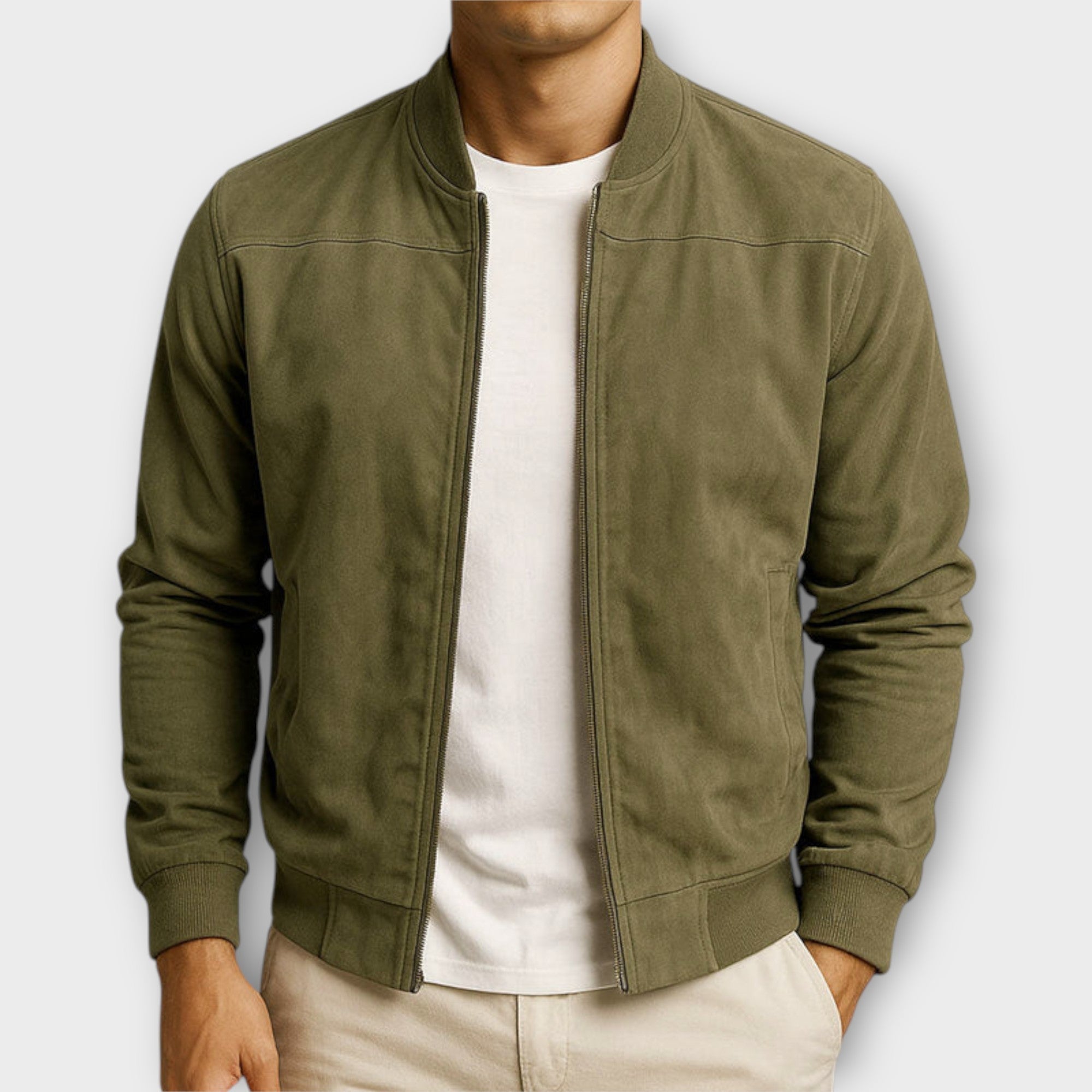 ZIMAVA | VESTE BOMBER EN CUIR SUEDE HOMME