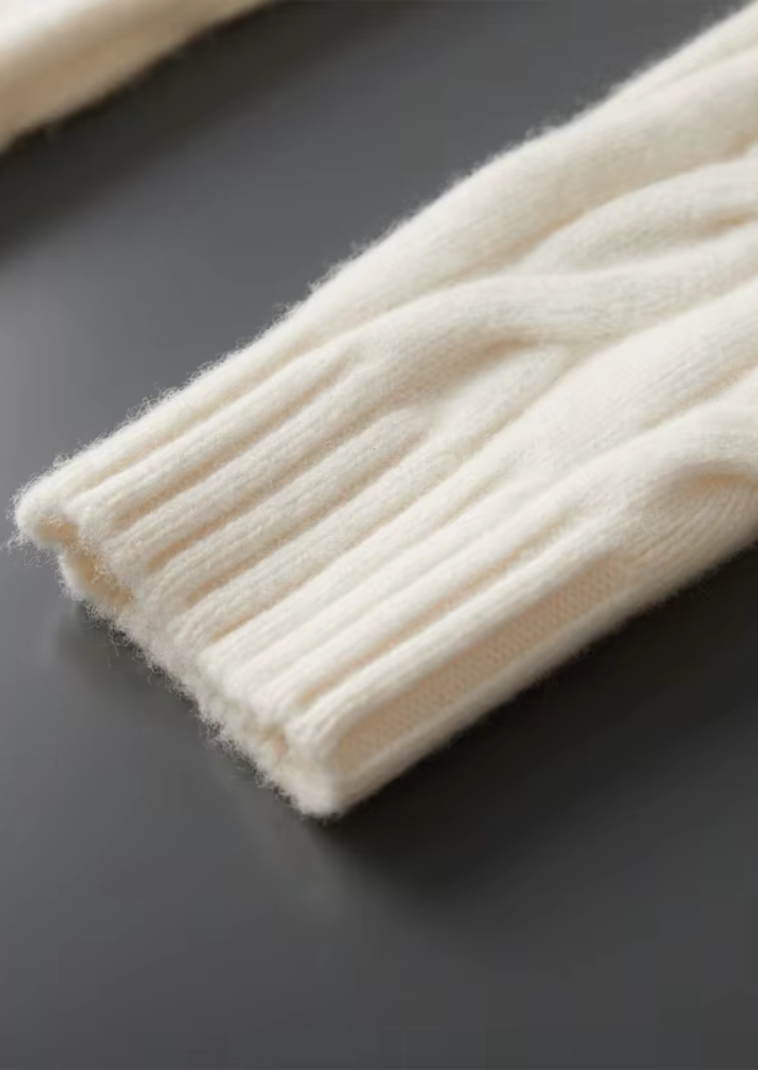 PURE EXTRA-FINE MERINO VLNA DUAL-ZIP KABELKOVÝ CARDIGAN