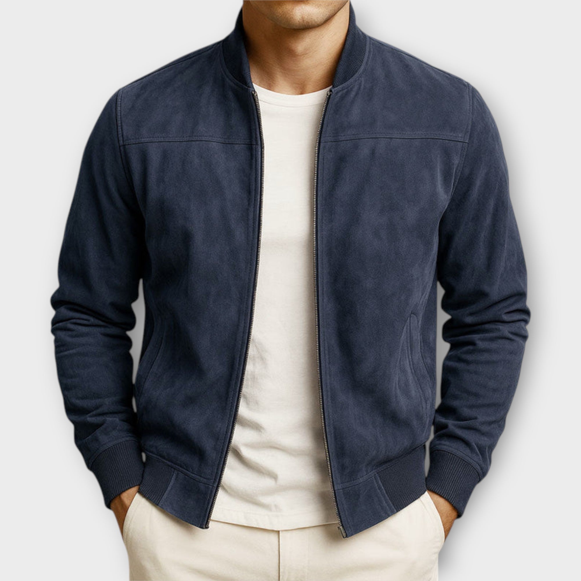 ZIMAVA | VESTE BOMBER EN CUIR SUEDE HOMME