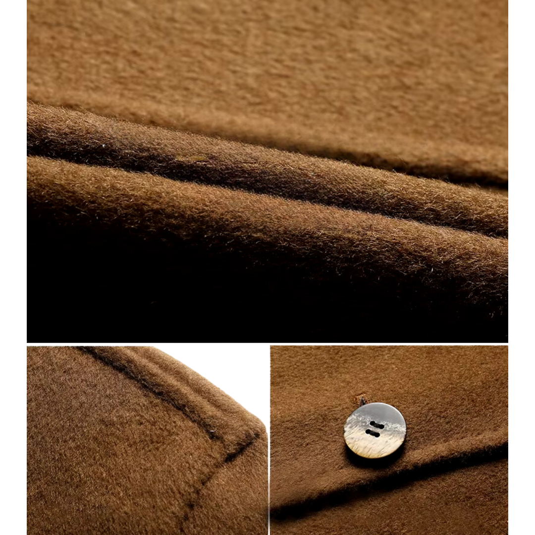 Pánský kabát s kapucí z vlny