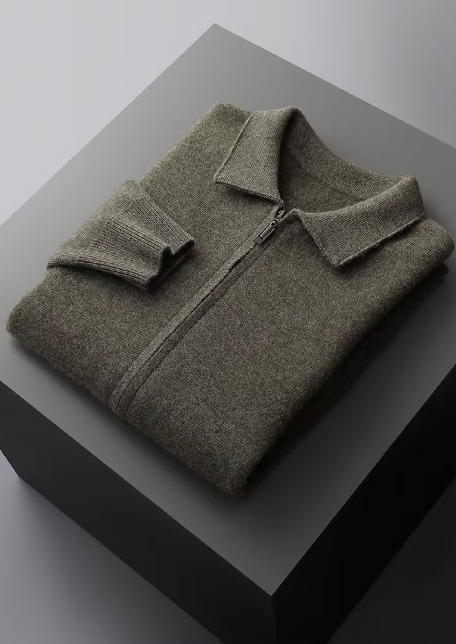 PURE extra jemná merino vlna sako cardigan na zip