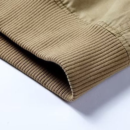 Pánský bomber s žebrovaným zakončením