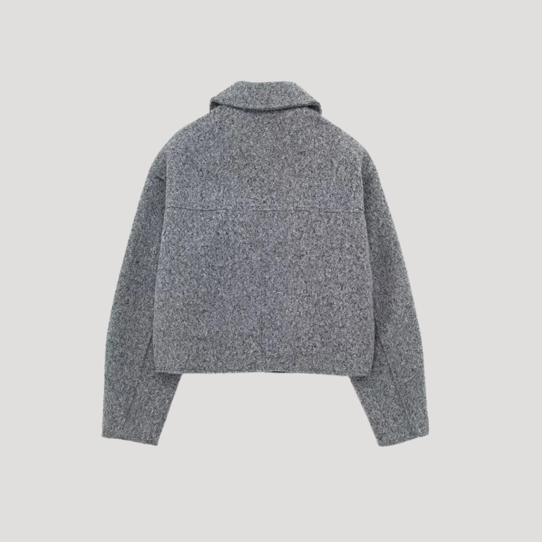 Vlněná bunda – zkrácený střih – styl smart casual