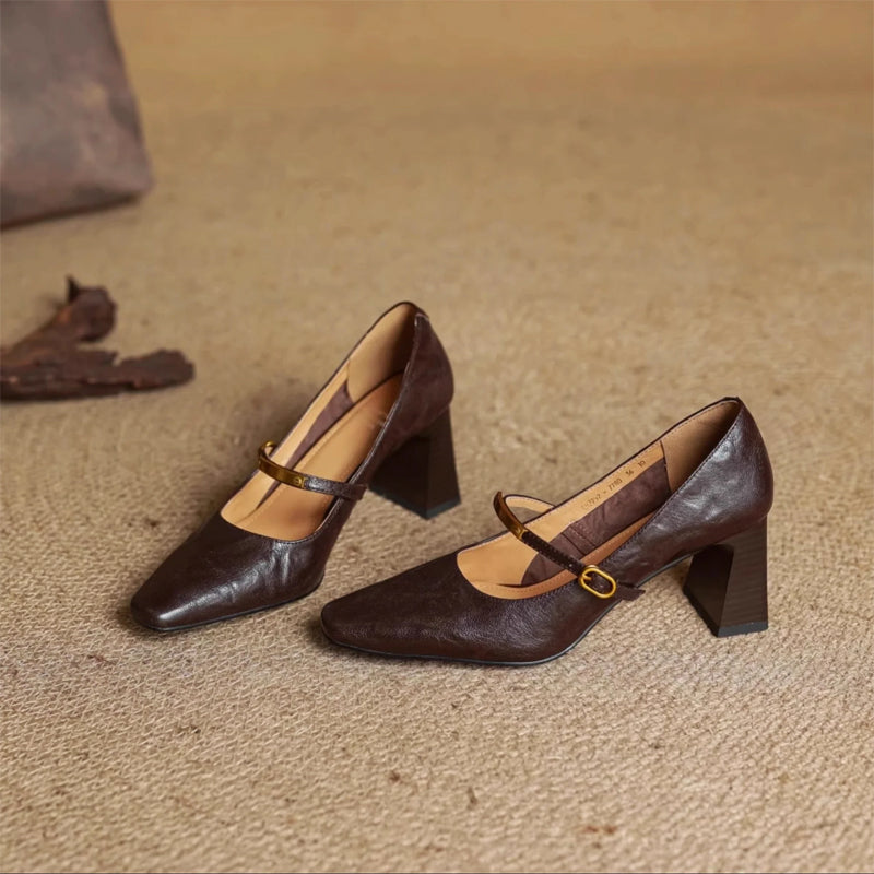 Eloria Pravá kůže Mary Jane lodičky