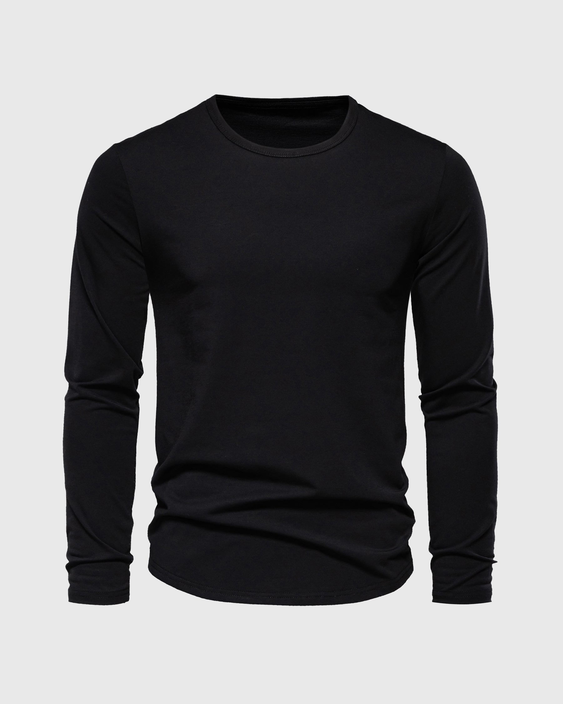 All Day Elite Curve-Hem Tee Long Sleeve
