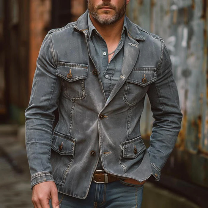 Bunda Roberto Russo z praného denimu