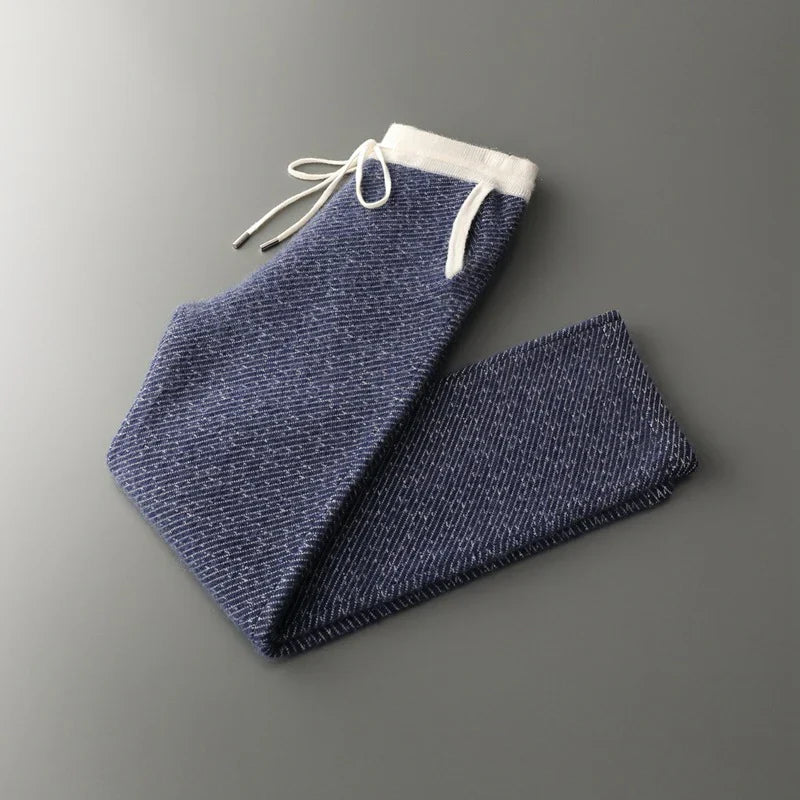 LEONARD Vlněné Kalhoty