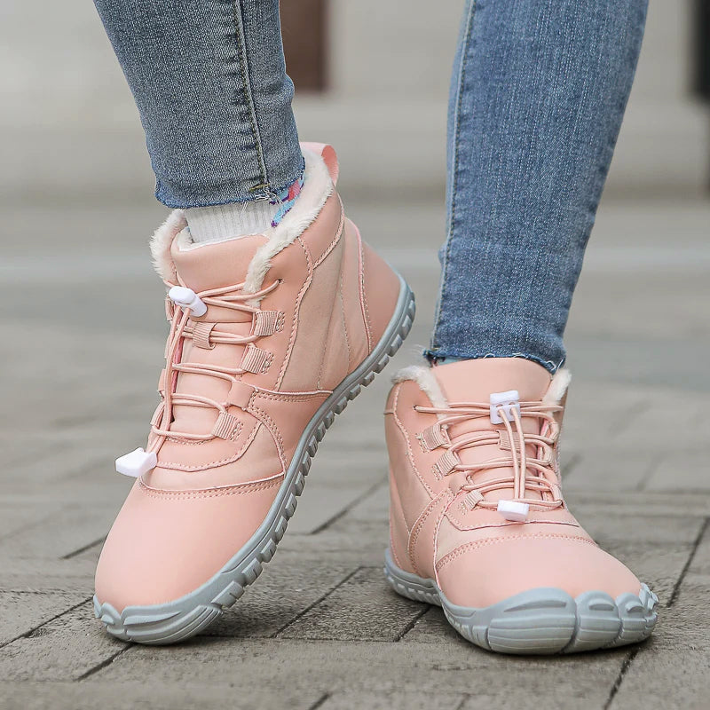 Ženské voděodolné zimní kotníkové boty s teplou podšívkou