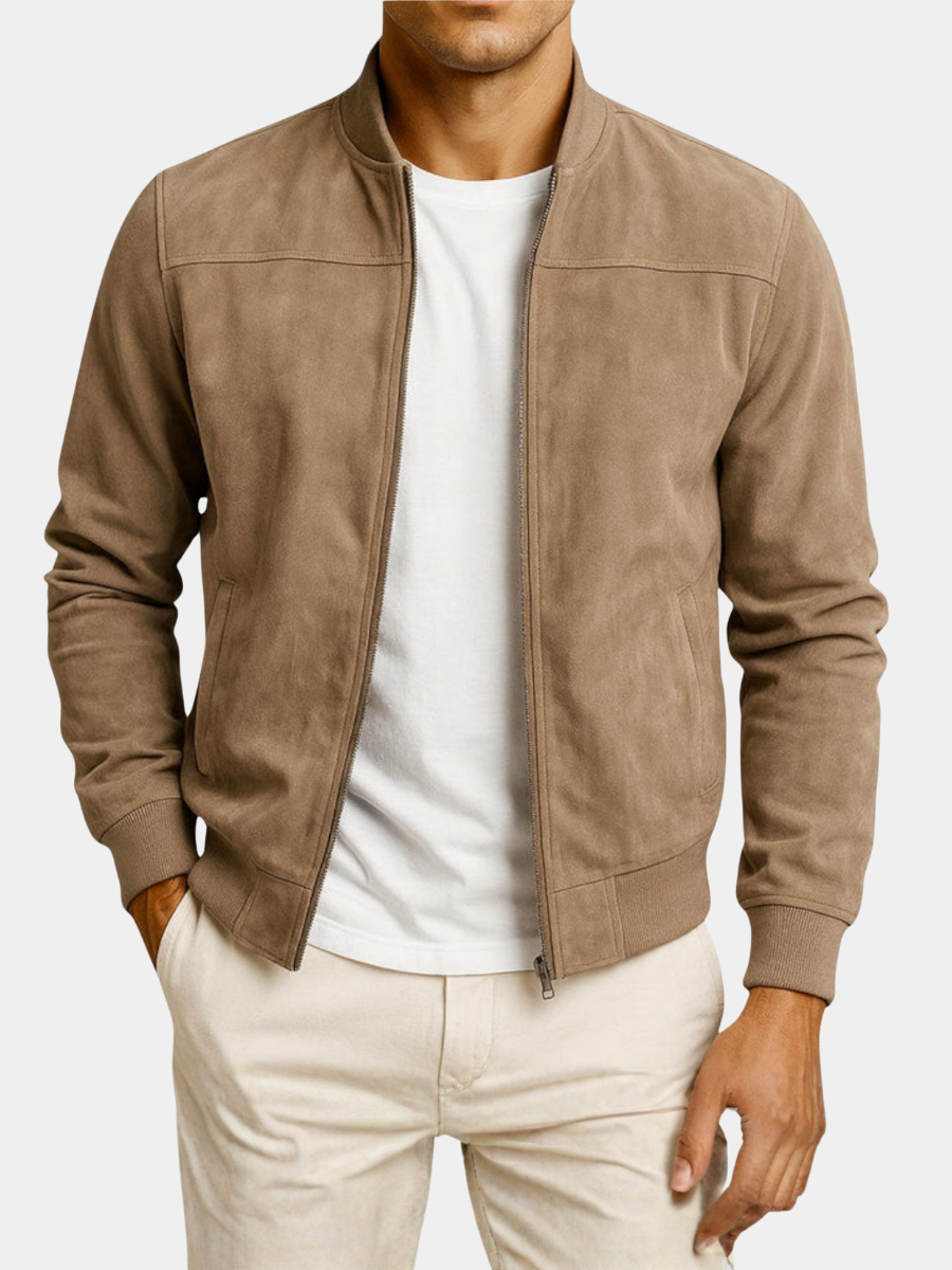 ZIMAVA | VESTE BOMBER EN CUIR SUEDE HOMME