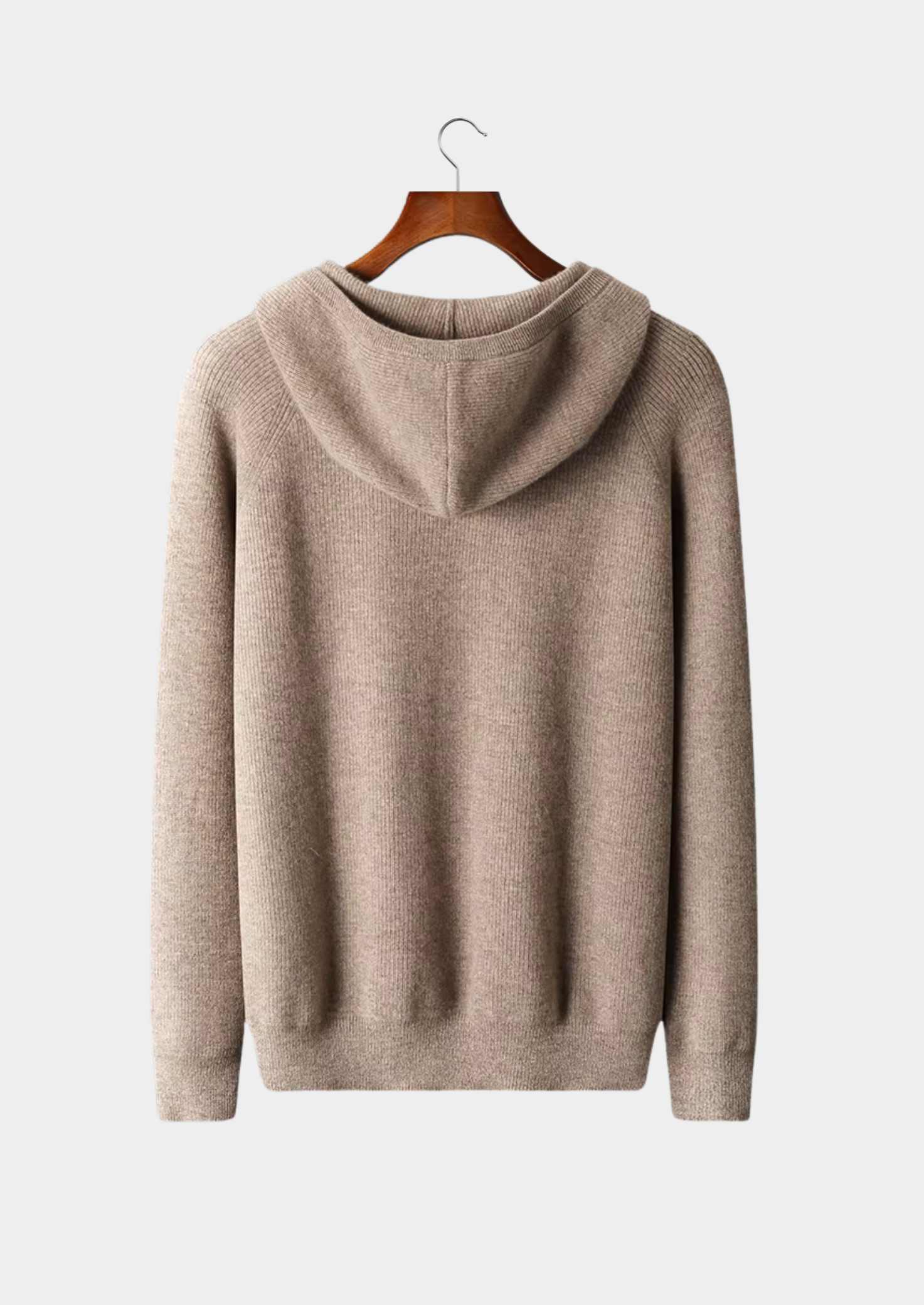 PURE EXTRA-JEMNÁ MERINO VLNA ŽEBROVÁ S MYSLÍ ZIP HOODIE